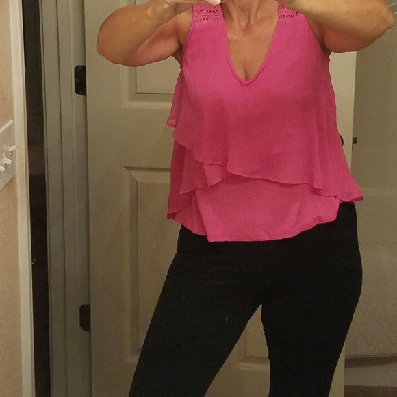 INC - Pink Tank / sleeveless blouse - Picture 7 of 14